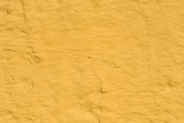 Yakın Çekim Dokusu Soyut Sarı Eski Duvar Arkaplanı Çimento Zemin — Stok fotoğraf