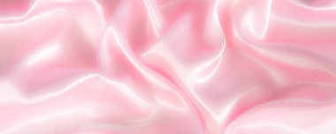Soyut pembe ipek kumaş dokusu arka planı. Kumaş yumuşak dalga. Saten hazineleri.