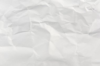 beyaz buruşmuş kağıt doku arkaplanı.