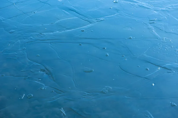 Frozen Water Surface Lake Winter Landscape Ice Water — Stock Photo, Image