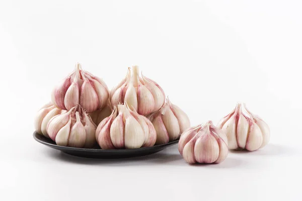 Garlic Cloves Garlic Bulb Isolated White Background — Foto Stock
