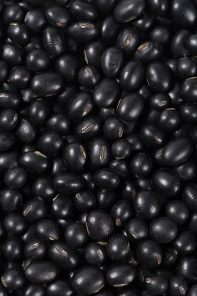 Close Raw Black Soya Bean Textured Background —  Fotos de Stock