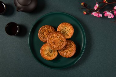 Geleneksel Çin yemeği, Sonbahar Festivali için ay çöreği