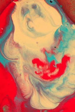 kırmızı soyut sıvı desen arka plan. Renk karıştırıcı boya. Mermer doku.