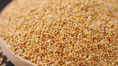 Soyulmamış darı arkaplanının yakın plan görüntüsü