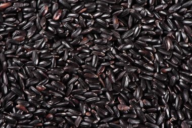 Çiğ pirinç tanelerine yakın çekim