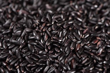 Çiğ pirinç tanelerine yakın çekim