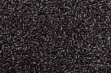 Çiğ pirinç tanelerine yakın çekim