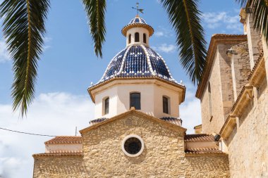 Eski Altea, Costa Blanca, Alicante, İspanya 'nın güzel manzarası.