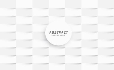Beyaz soyut doku. Vektör arkaplan 3d kağıt sanat tarzı kapak tasarımı, kitap tasarımı, poster, cd kapağı, broşür, reklam için web sitesi arka planlarında kullanılabilir.