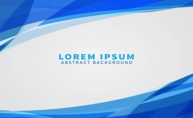 Soyut iş arkaplan afişi Güzel mavi dalga