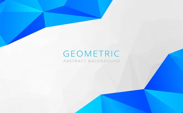 Fondo Blanco Azul Geométrico Abstracto Gráficos Futuristas Geométricos Modernos Con — Vector de stock