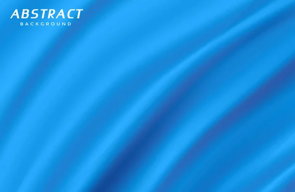 Realistische Elegante Golven Ruimte Tekst Met Blauwe Verloop Achtergrond — Stockvector