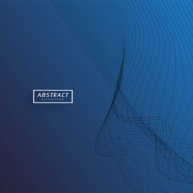 Modern koyu mavi gradyan kapak şablonu, vektör illüstrasyonu