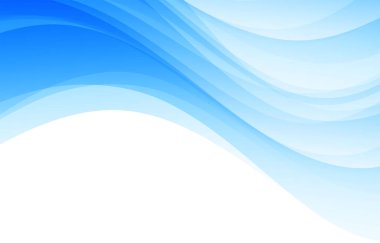 soyut mavi dalgalı arkaplan şablonu