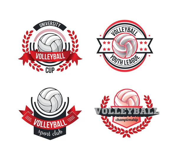 Set of badges, logos for volleyball — Stock Vector © artemon91 #87231866