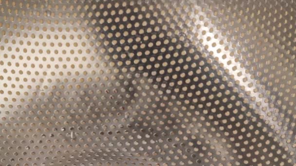 Woodruff being placed in a sieve — Stock Video