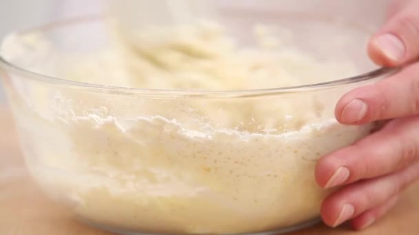 Hacer masa de galletas — Vídeos de Stock