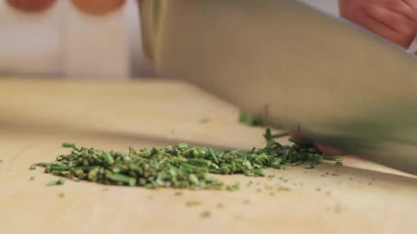 Herbes fraîches hachées — Video