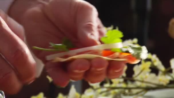 包装虾串 — 图库视频影像