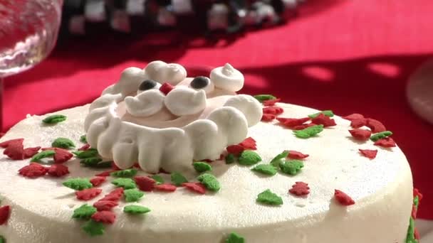 Pastel de Navidad, galletas y dulces — Vídeos de Stock