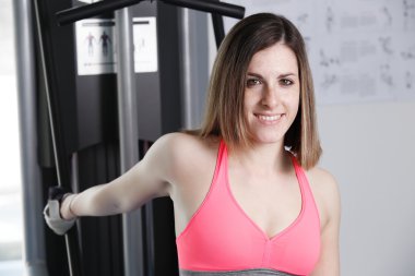 güçlü kadın halter mutlu seyir spor