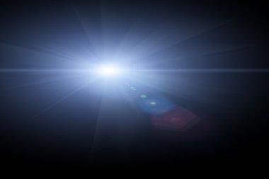  star, sun with lens flare.