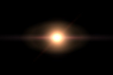 star, sun with lens flare.