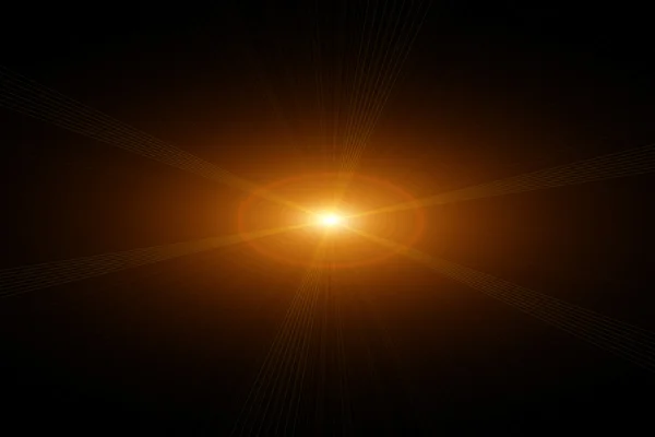 Star, sun with lens flare. — Stock fotografie