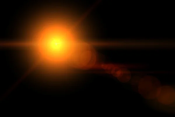 Star, sun with lens flare. — Stock fotografie
