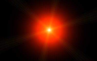 siyah arka plan üzerine yüksek kalite lensflare