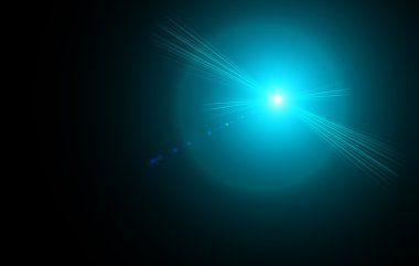 siyah arka plan üzerine yüksek kalite lensflare