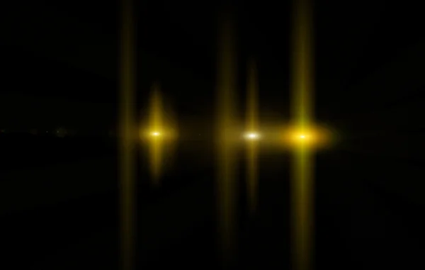 在黑色背景上的高质量 lensflare — 图库照片