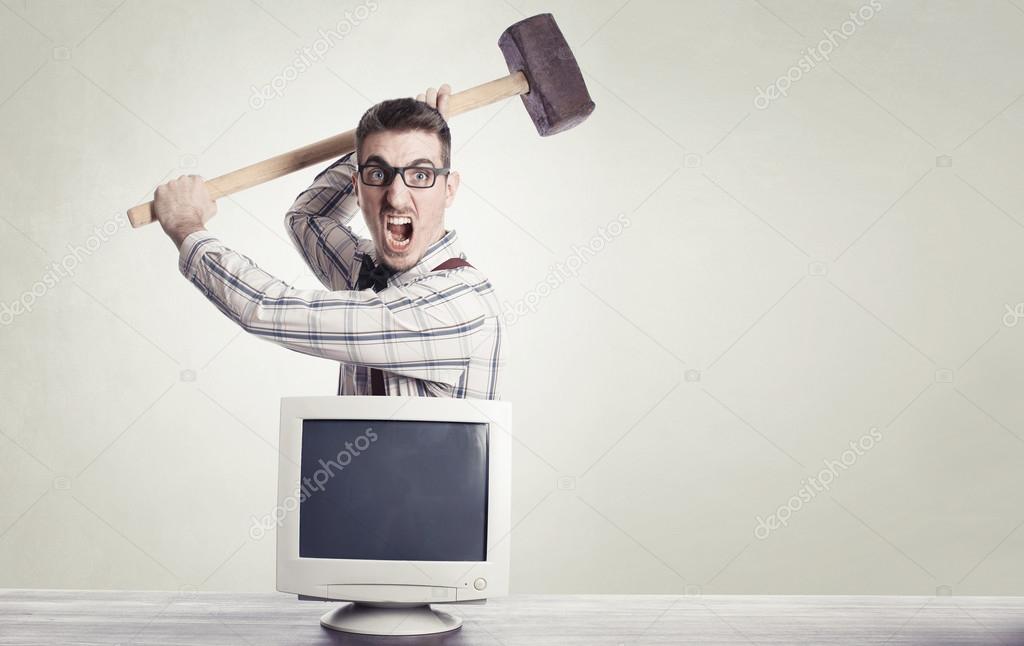 destroying computer