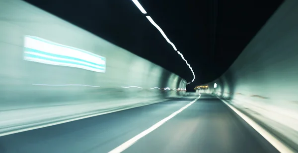 Streszczenie tunel ruchu rozmycie tła z oświetleniem — Zdjęcie stockowe