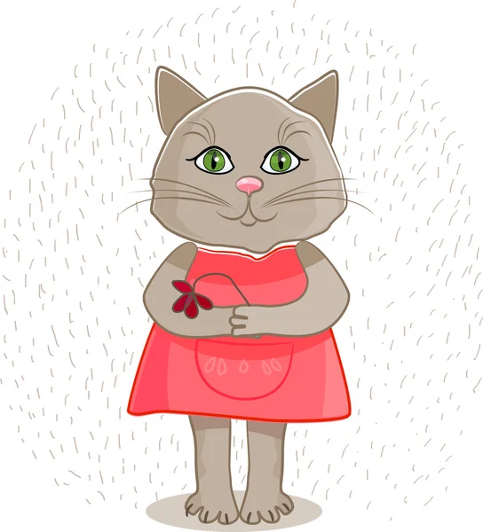 Petit chaton mignon — Image vectorielle