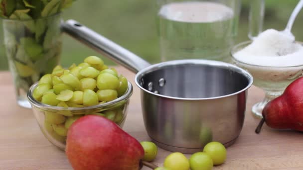 Haciendo la limonada casera — Vídeos de Stock