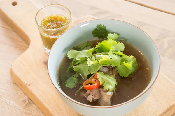 Pork soup in chinese style Stock Photo