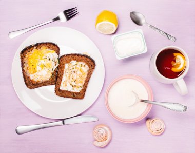 Lezzetli bir kahvaltının