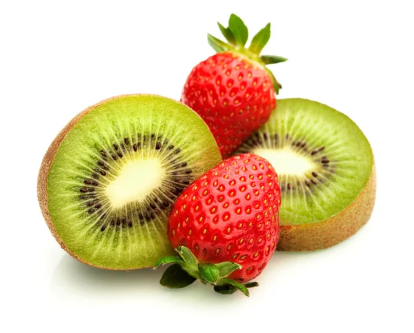 Kiwi en aardbeien — Stockfoto