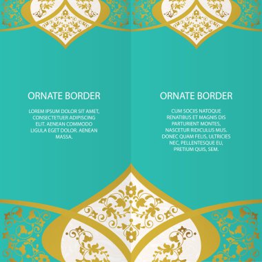 Vektör dekoratif çerçeve. Tasarım şablonu için zarif öge.