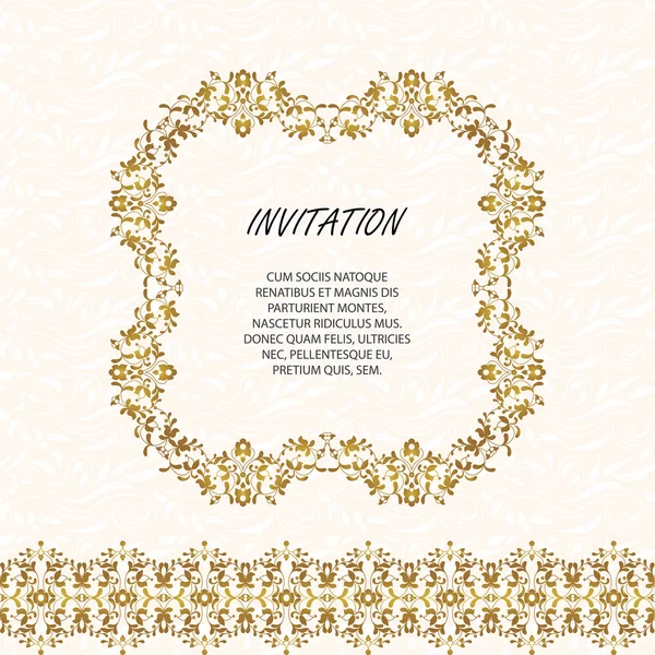 Vector decoratief frame. Elegante element voor het ontwerp template. — Stockvector