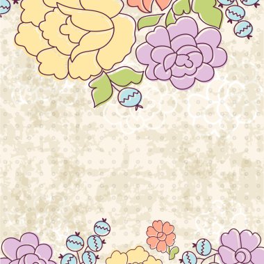 Doğrusal çiçek afiş