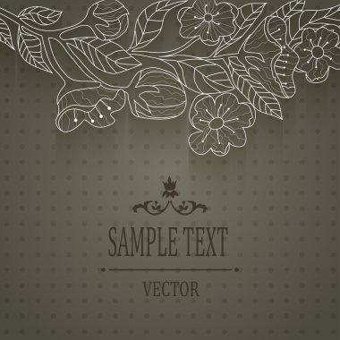 Doğrusal çiçek afiş