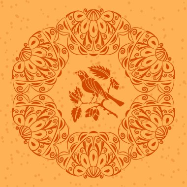 Turuncu daire süsleme