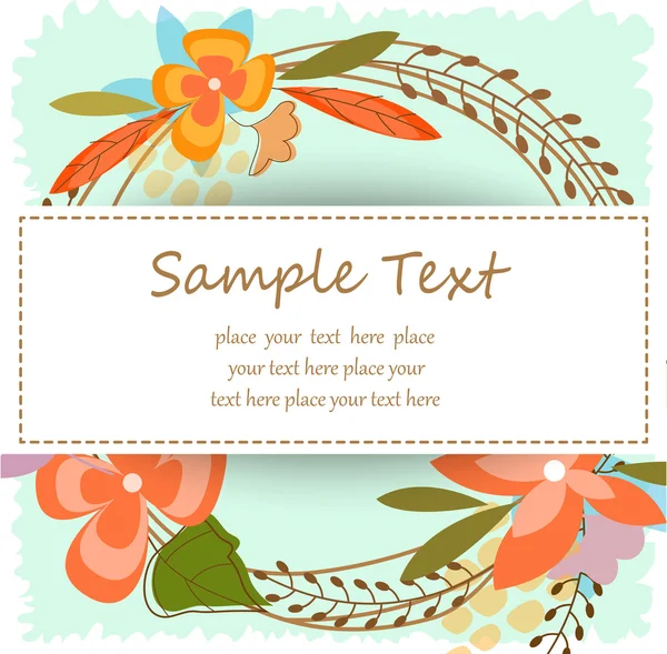 Invitations with place for text — Stock Vector