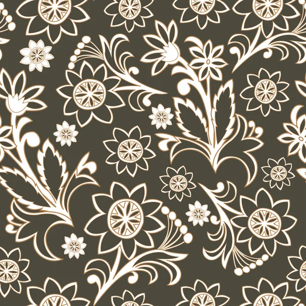 Paterne florale sans couture — Image vectorielle