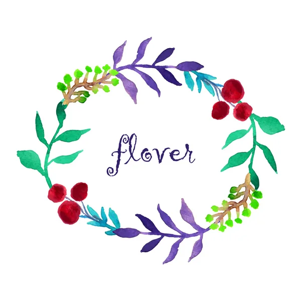 Akvarel květinový design — Stockový vektor
