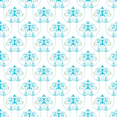 Ornate floral decor for wallpaper.