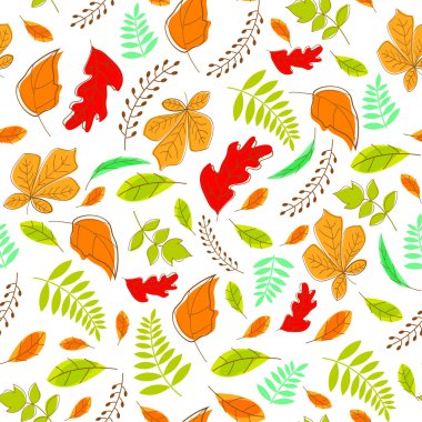 Vector decorative autumn  card design